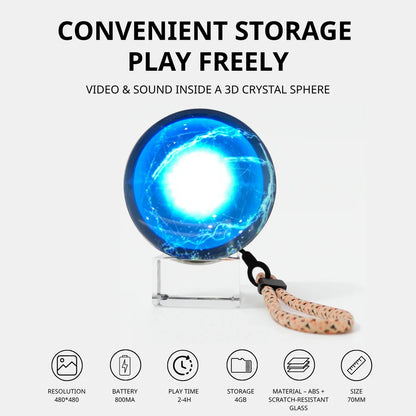 Customizable Video Crystal Sphere
