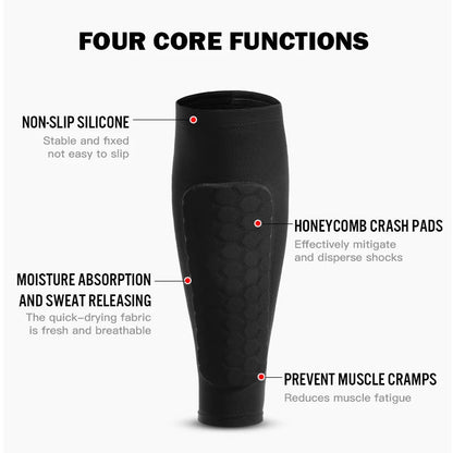 Shin Guard Socks Sleeves with Foam