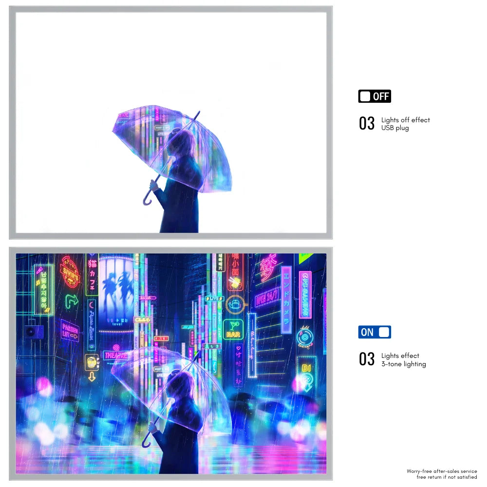 Anime Cyberpunk LED Night Light